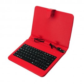 Warmth Lubricate critic Husa Universala Tableta 10.1 inch Cu Tastatura Flip Carte Rosu - CatMobile